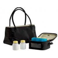 Medela Комплект City Style - чанта за помпа, хладилна чанта, 4 шишета, акумулатор за хладилна чанта