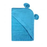Minene Hooded Newborn Towel Blue