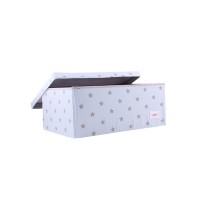 Minene Голяма кутия Синя със сиви звездички  