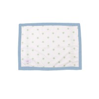 Minene Памучен сенник за автомобил Бял със зелени звезди