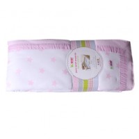 Minene Луксозен спален комплект за люлка Розови звезди