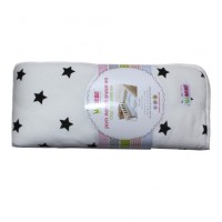 Minene Луксозен спален комплект за люлка Крем с черни звезди