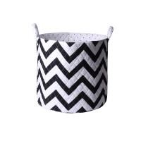 Minene Large Storage Basket black/white