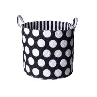 Minene Голям кош черно на бели точки