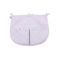 Minene Baby Cot Bed  Nursery  Storage Organizer Grey dots