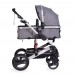 Moni Комбинирана бебешка количка Gala тъмносива
