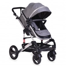 Moni Комбинирана бебешка количка Gala тъмносива