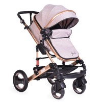 Moni Комбинирана бебешка количка Gala Бежова