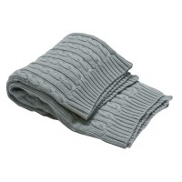 Плетено памучно одеяло Мента - Motherhood