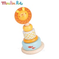 Moulin Roty Stackable shaped wooden toy