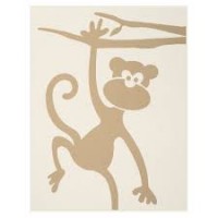 Bio cotton kids blanket 75 x 100 cm Affe