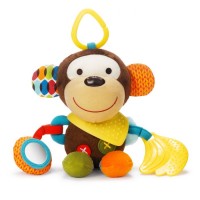 Skip * Hop Мека играчка с чесалка за зъбки Маймунка