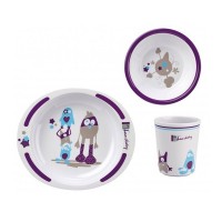 Thermobaby Assorted set of melamine dishes Monsters