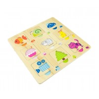 Thinkle stars Wooden Puzzle shapes, colors and animals