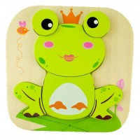 Thinkle Stars Дървен пъзел Принцесата Жаба