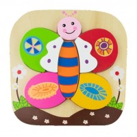 Thinkle Stars Дървен пъзел Пеперуда 