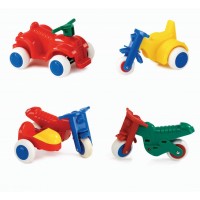 Viking Toys Бръмбита Моторчета 10 см, 4 броя, Различни модели