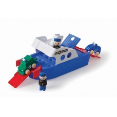 Viking Toys Jumbo Police Boat With 2 Figures
