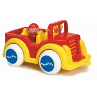 Viking Toys Jumbo Jeep with 2 figures, Yellow