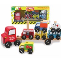 Vilac Truck & trailer with cars stacking game