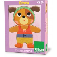 Дървен пъзел Ема се облича - Vilac Дървен пъзел Ема се облича - Vilac