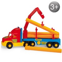 Wader Детски камион с дървени трупи 