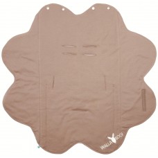 Wallaboo Одеяло за бебе с форма на цвете Капучино