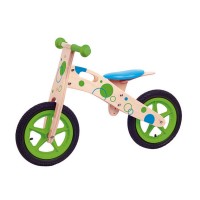 Woody Дървено колело за баланс с надуваеми гуми 12″ 