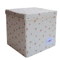 Minene Квадратна кутия бежови цветя 
