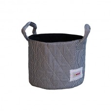 Minene Малък кош Синьо райе