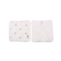 Minene Individual Cot Bumper Bundle Cream and green stars