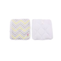 Minene Индивидуален обиколник за креватче 2 броя Зиг-Заг жълто