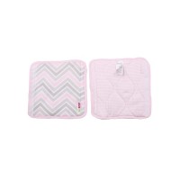 Minene Individual Cot Bumper Bundle Zig-Zag Pink