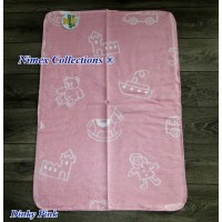 Bio cotton kids blanket 75 x 100 cm Dinky Pink