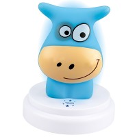 Alecto LED Нощна лампа с докосване и таймер Синята Крава