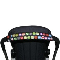 Tris and Ton Протектор за хоризонтална дръжка на количка (цяла) принт телефон