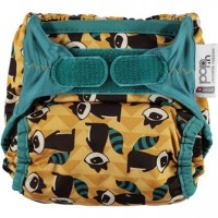 Close Parent Single Printed Nappy Raccoon