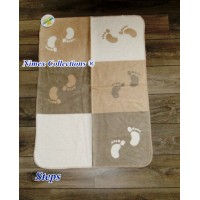 Bio cotton kids blanket 75 x 100 cm Steps