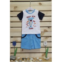 Babybol Комплект блуза и панталон Deep sea friends