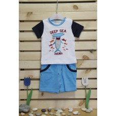 Babybol Комплект блуза и панталон Deep sea friends