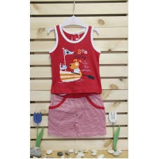 Babybol Комплект потниче и панталонки Sea dogs