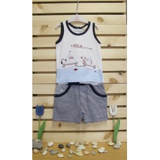 Babybol Комплект потниче и панталонки Sea games