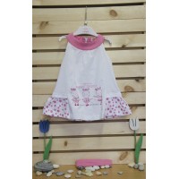 Babybol Dress and headband set Pink zebra
