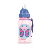 Skip * Hop Детска бутилка със сламка Zoo Пеперудка