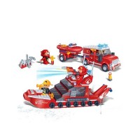 BanBao Конструктор Пожарна и спасителна лодка 396 части