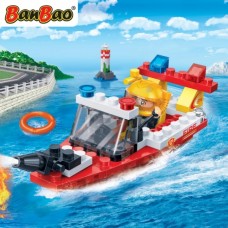 BanBao Конструктор Пожарникарска спасителна лодка 62 части
