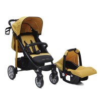 Cangaroo Комбинирана детска количка Arrow 2 в 1 Горчица