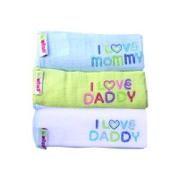 Minene Baby Muslins I Love Mummy/Daddy 