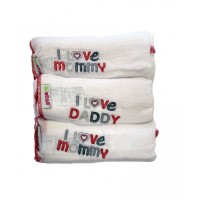 Minene Baby Muslins I Love Mummy/Daddy 
