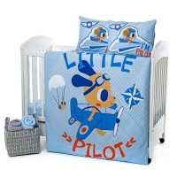 Kikka Boo Спален комплект от 4 части Little Pilot 